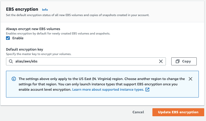 ebs encryption